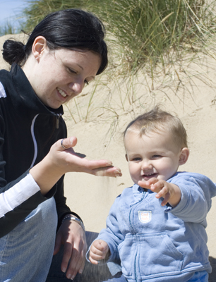 Baby in the Sand