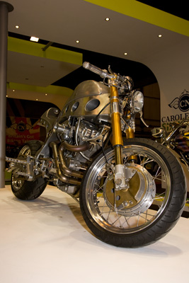 Custom Streetfighter on the Carole Nash Custom Bike Stand 2009